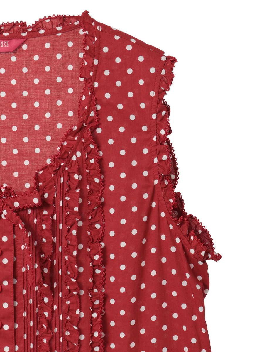 ノースリーブワンピース 詳細画像 シロ無地 4