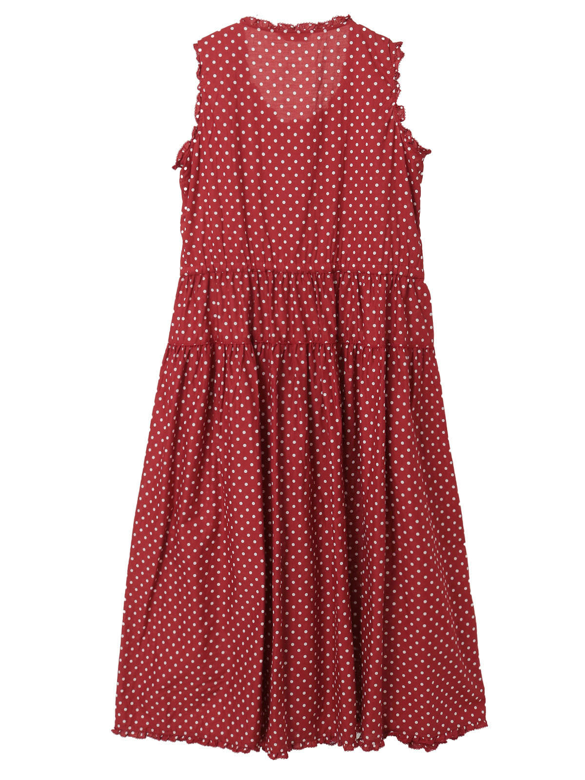 ピンクハウス　ピコフリル、綿ローン黒ノースリーブチュニック ノースリーブワンピース｜ピンクハウスオフィシャルオンラインストア