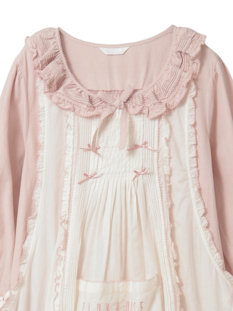 エプロン付きダンガリーワンピース 詳細画像 アカ&times;シロ 12