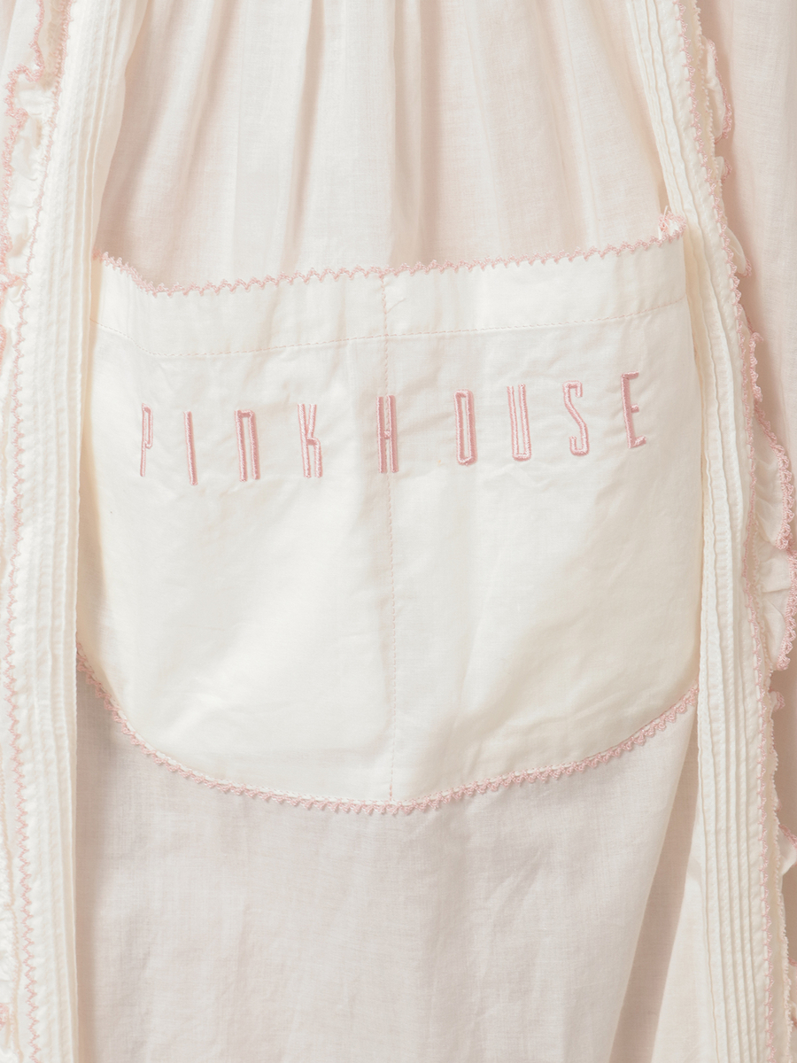 エプロン付きダンガリーワンピース 詳細画像 アカ&times;シロ 13