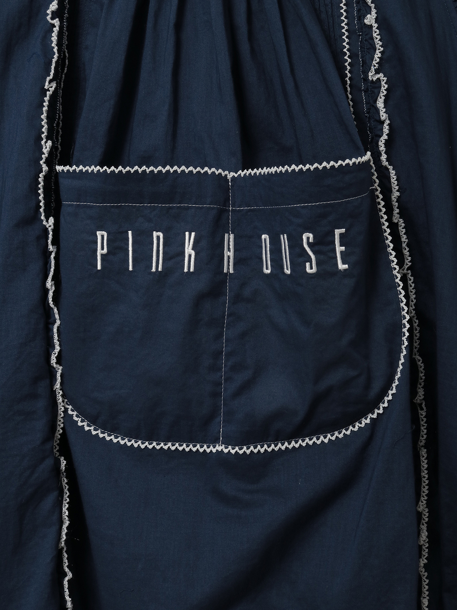 エプロン付きダンガリーワンピース 詳細画像 アカ&times;シロ 6