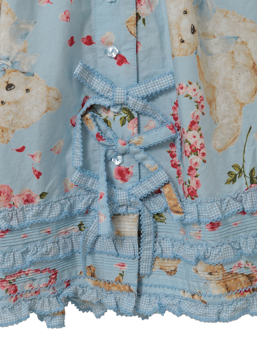 テディローズプリントワンピース 詳細画像 ラベンダー 13