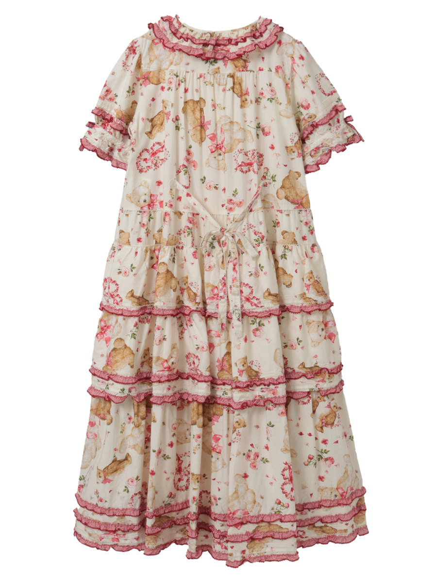 テディローズプリントワンピース 詳細画像 ラベンダー 2