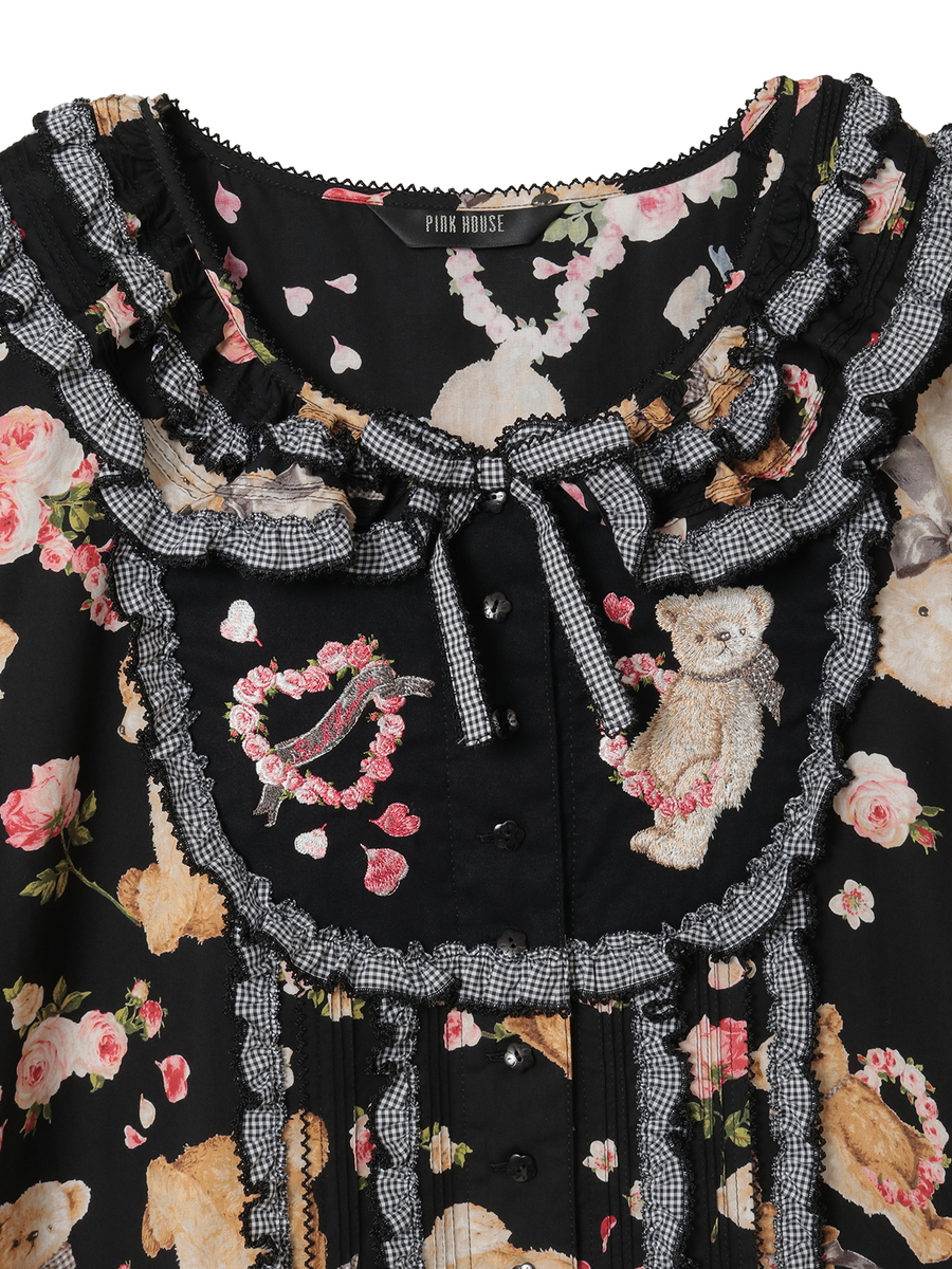 テディローズプリントワンピース 詳細画像 ラベンダー 8