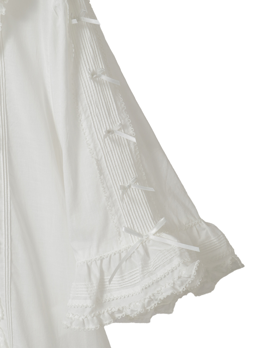 ミニリボンいっぱいローンワンピース 詳細画像 シロ 10