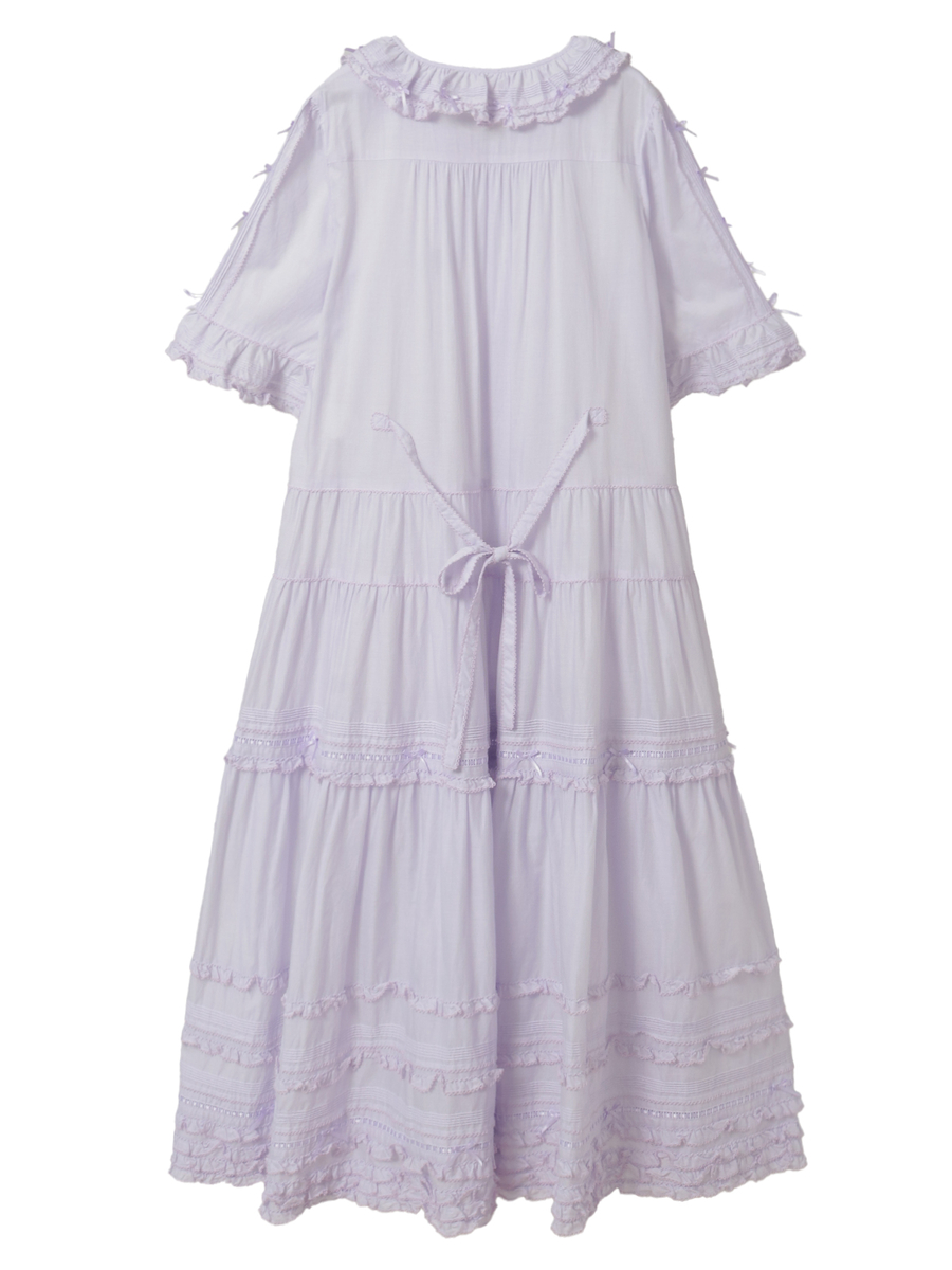 ミニリボンいっぱいローンワンピース 詳細画像 シロ 2