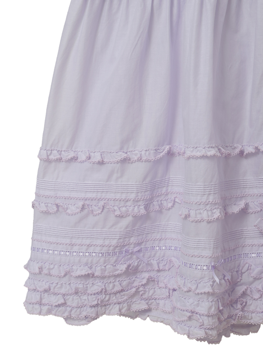 ミニリボンいっぱいローンワンピース 詳細画像 シロ 5