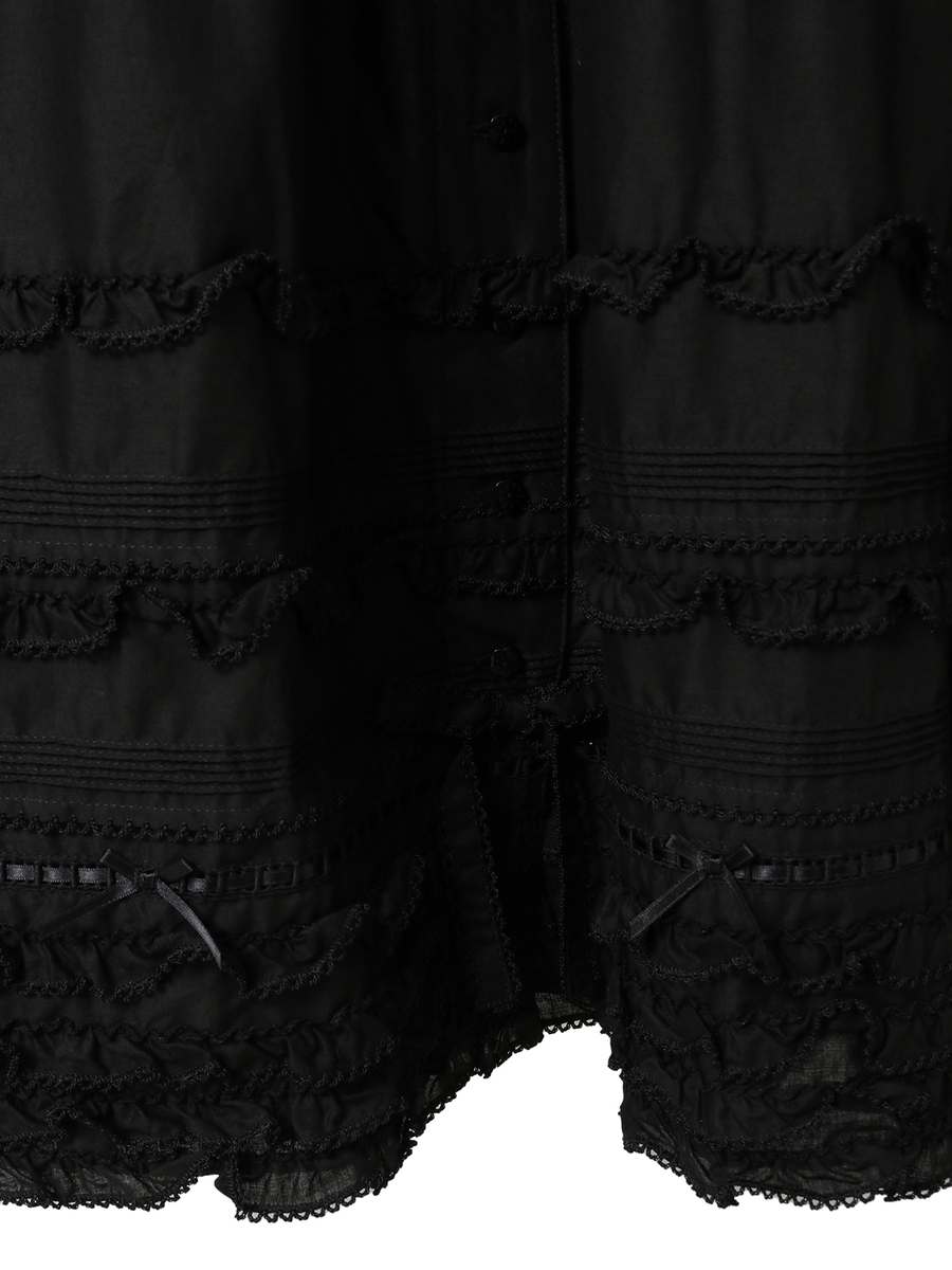 ミニリボンいっぱいローンワンピース 詳細画像 シロ 9