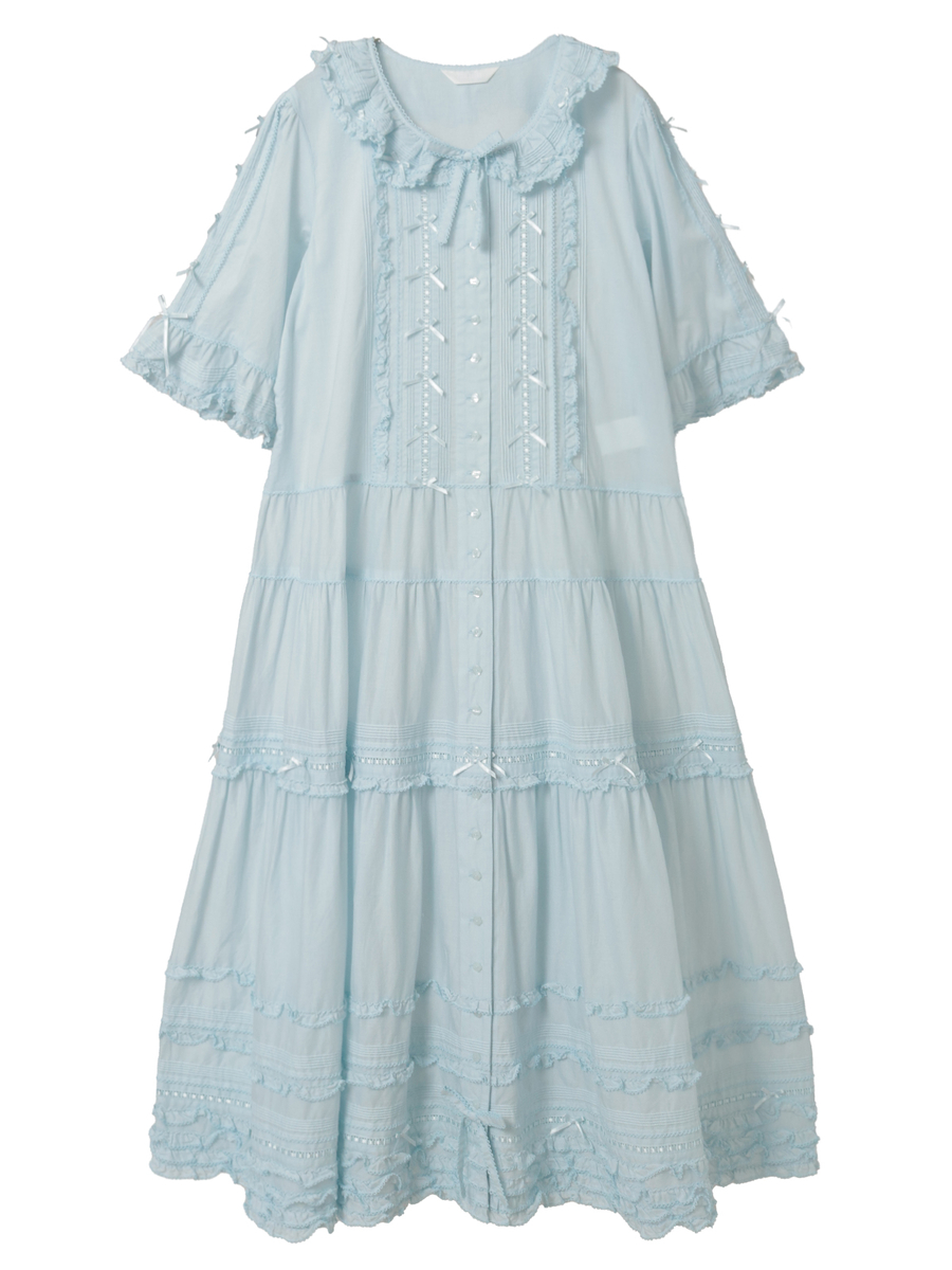 ミニリボンいっぱいローンワンピース 詳細画像 ソライロ 1