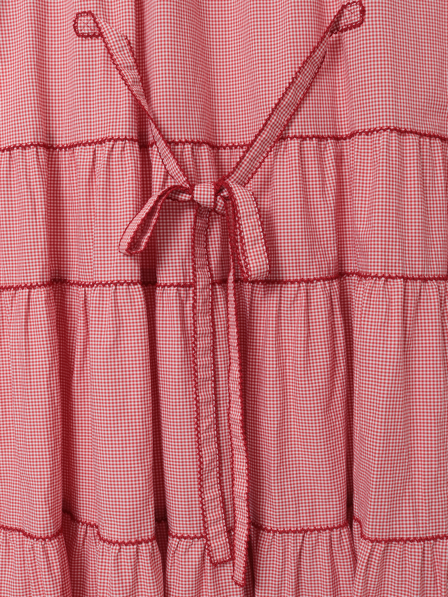 ローン襟付きギンガムチェックワンピース 詳細画像 ソライロ 6
