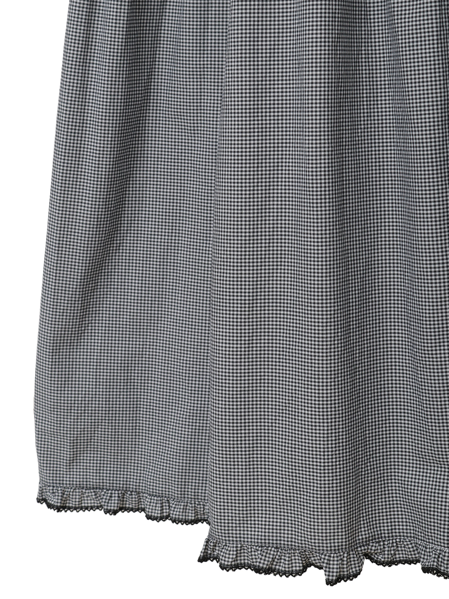 ローン襟付きギンガムチェックワンピース 詳細画像 ソライロ 8
