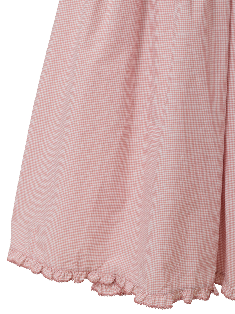 ローン襟付きギンガムチェックワンピース 詳細画像 ソライロ 9