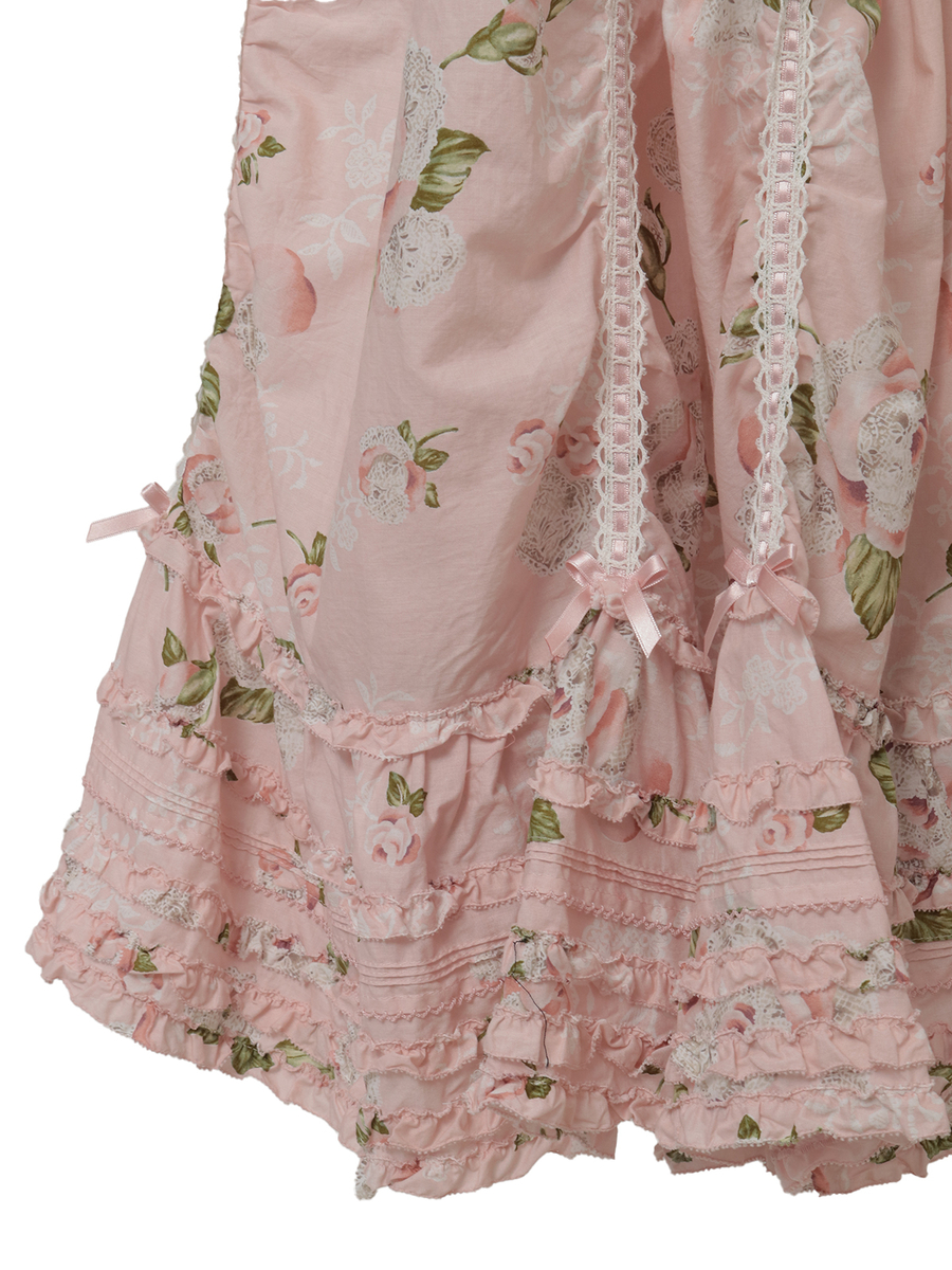 ポワン・ド・ローズプリントノースリーブワンピース 詳細画像 アクアマリン 5