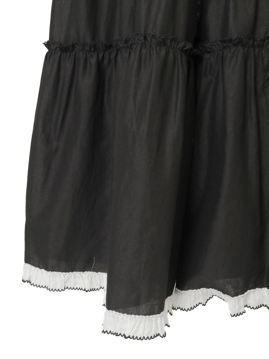 【alcali x Haruka Yoshizawa】猫耳付け襟ローンワンピース 詳細画像 ブラック 7