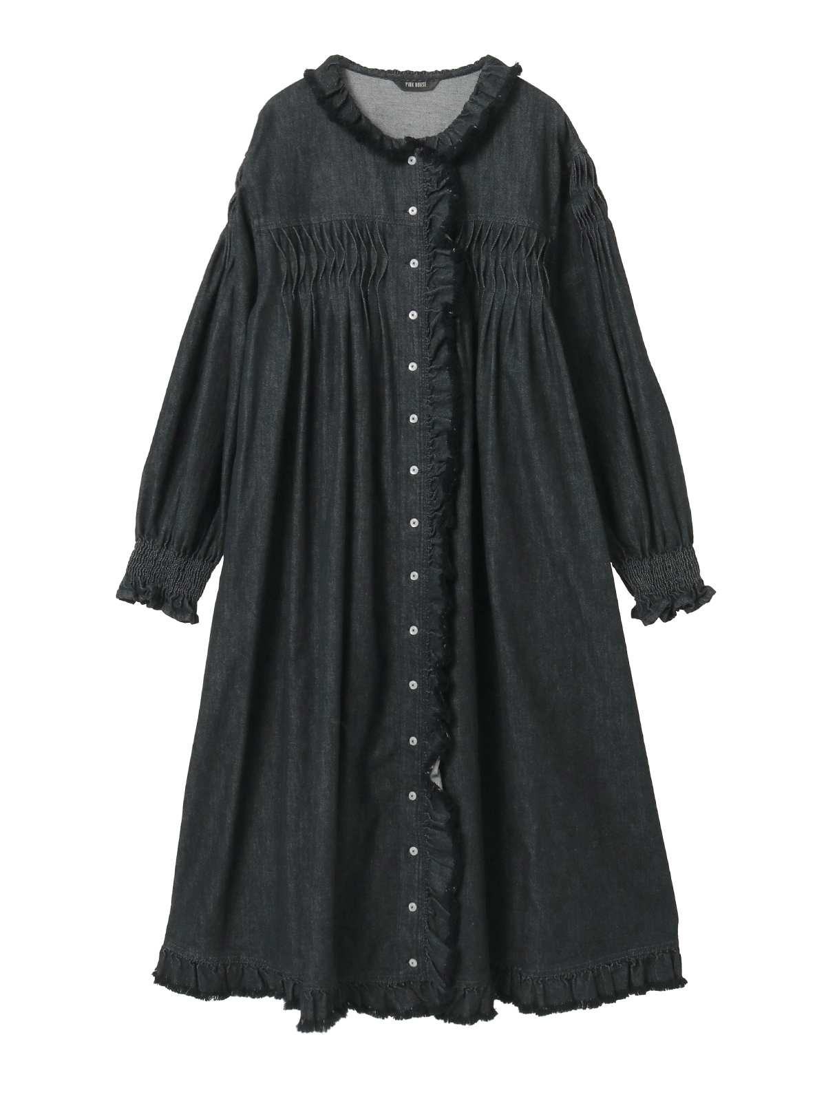 ムラ糸デニムミディワンピース｜ピンクハウスオフィシャルオンライン