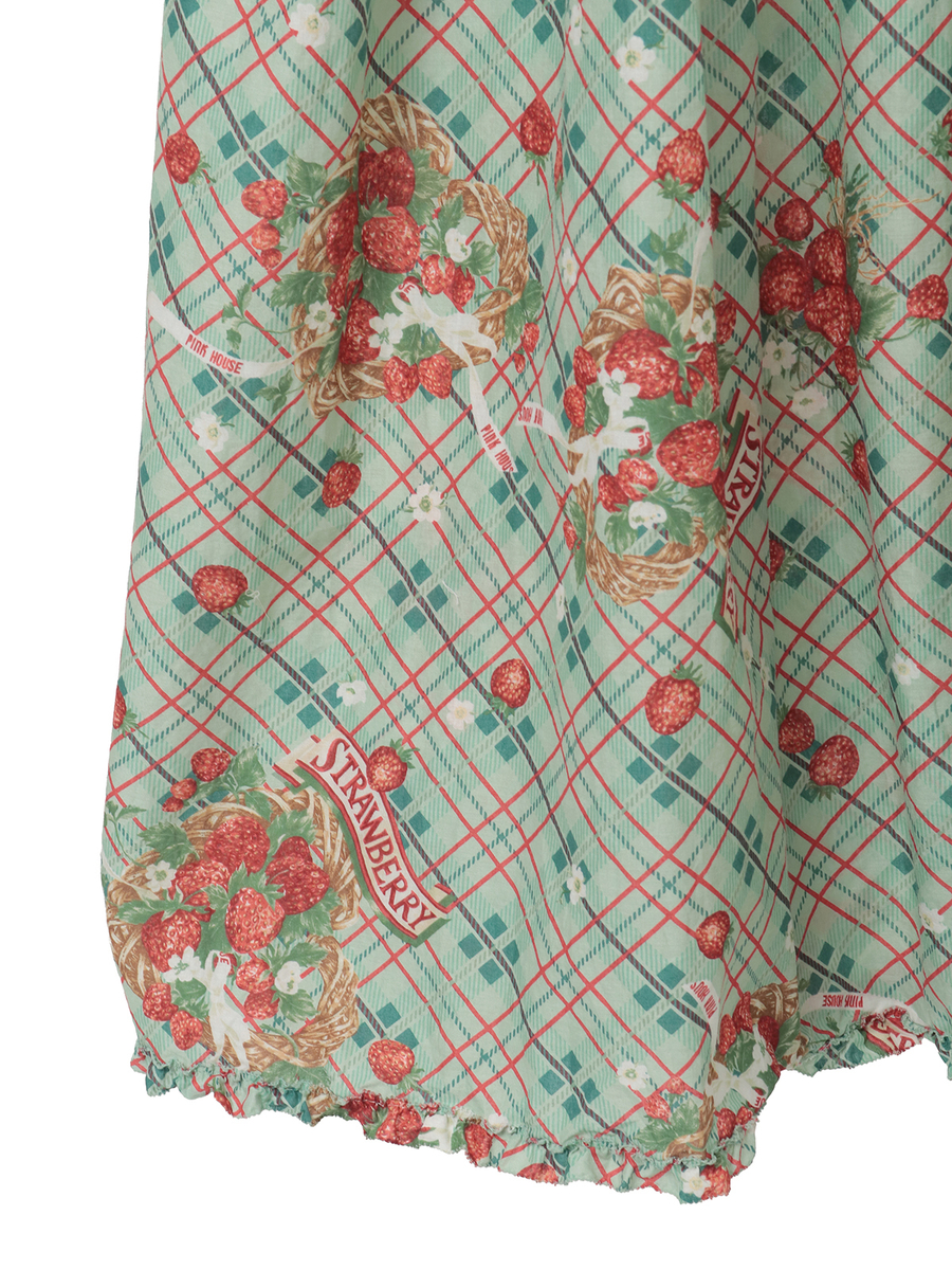 苺リースプリントミディワンピース 詳細画像 シャンパン 10