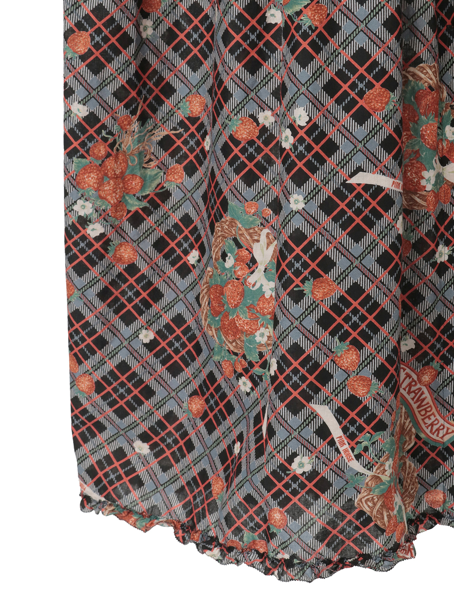 苺リースプリントミディワンピース 詳細画像 シャンパン 7