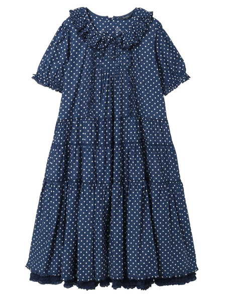 ペチ付きミディワンピース