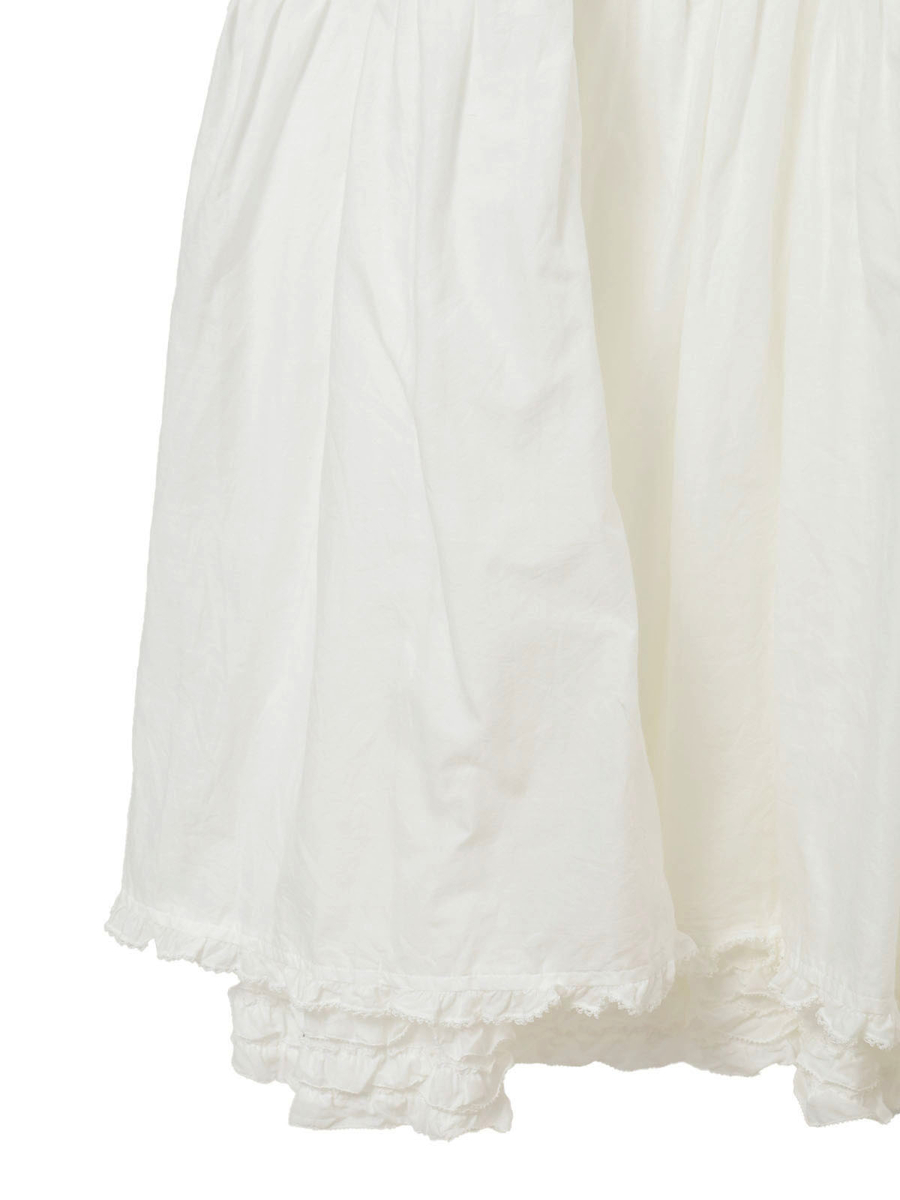 ペチ付きミディワンピース 詳細画像 ピンク&times;シロ 11