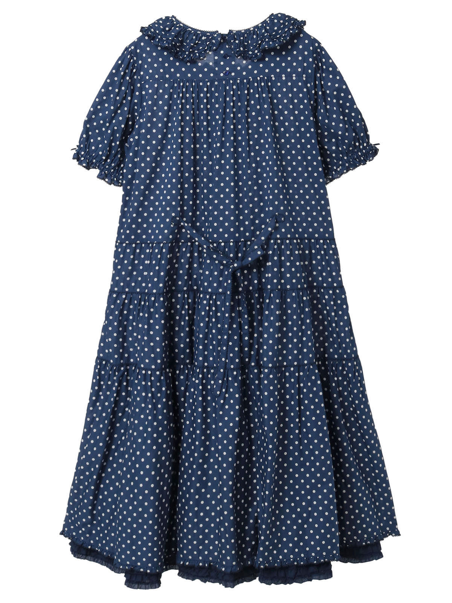 ペチ付きミディワンピース 詳細画像 ピンク&times;シロ 2