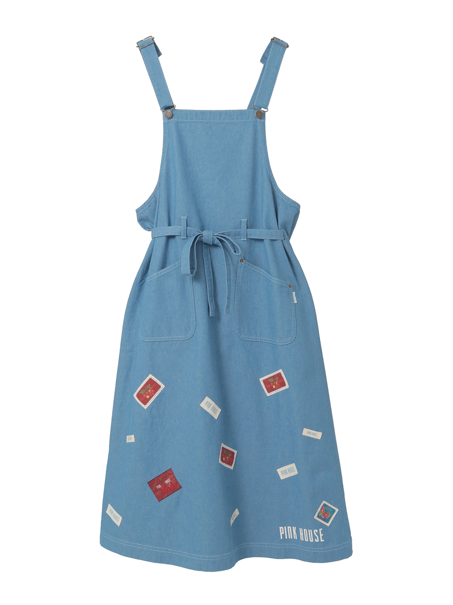 ネームワッペン使いデニムサロペットワンピース 詳細画像 ブリーチ 1