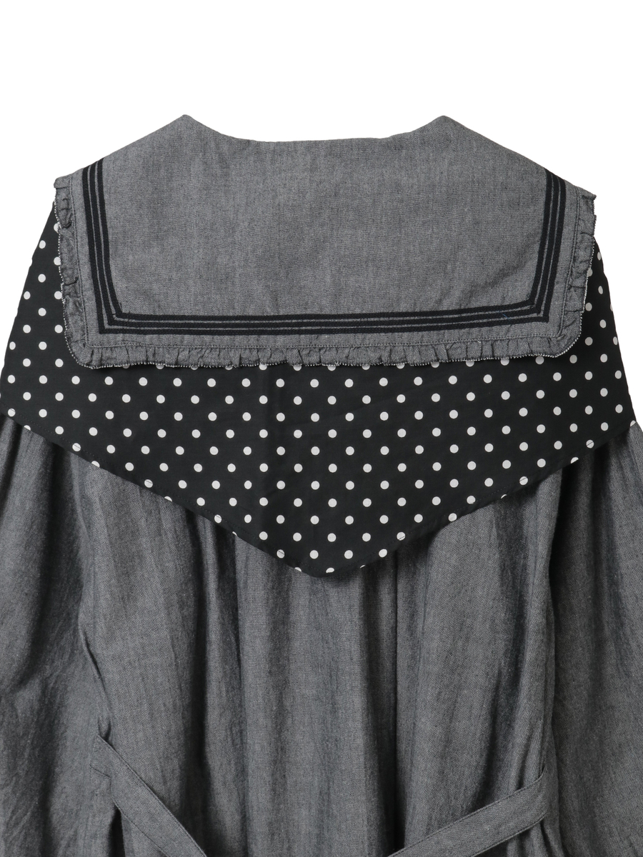 水玉スカーフ付きダンガリーセーラーワンピース 詳細画像 ブリーチ 10