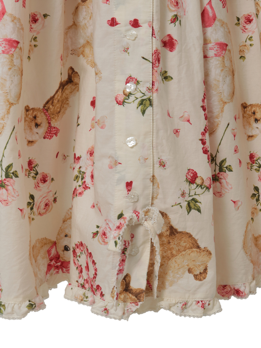 テディローズプリントミディワンピース 詳細画像 ソライロ 11