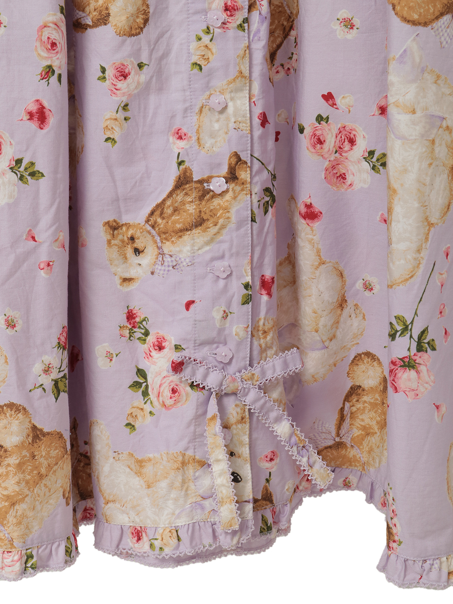 テディローズプリントミディワンピース 詳細画像 ソライロ 15