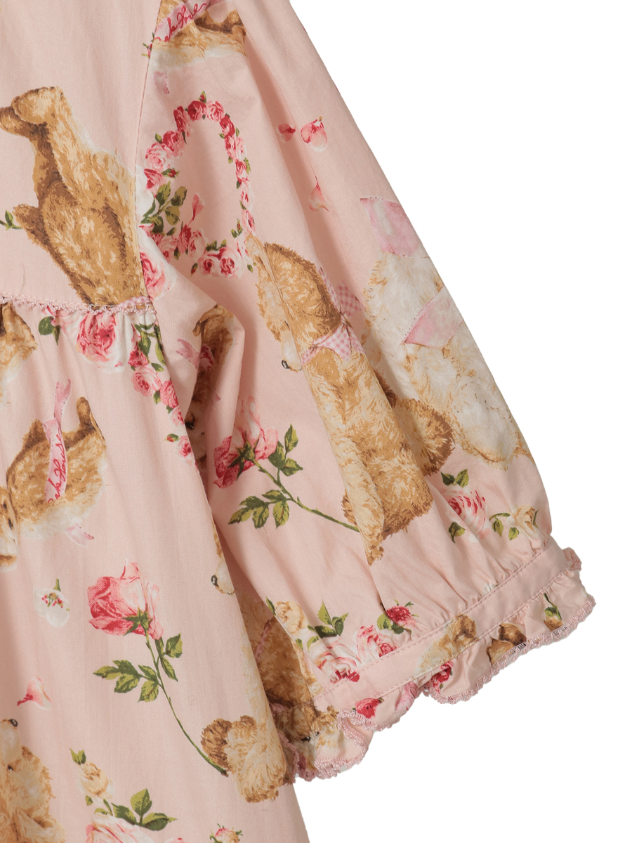 テディローズプリントミディワンピース 詳細画像 ソライロ 4