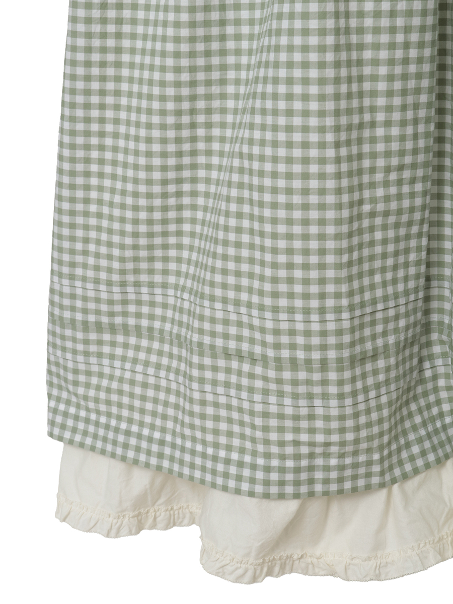 ギンガムチェックレイヤードワンピース 詳細画像 バイオレット 12