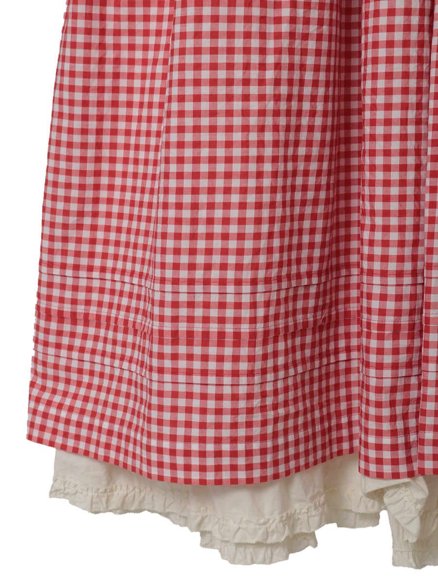 ギンガムチェックレイヤードワンピース 詳細画像 バイオレット 6