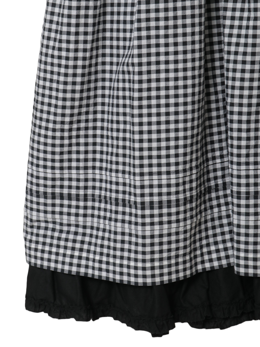 ギンガムチェックレイヤードワンピース 詳細画像 バイオレット 8