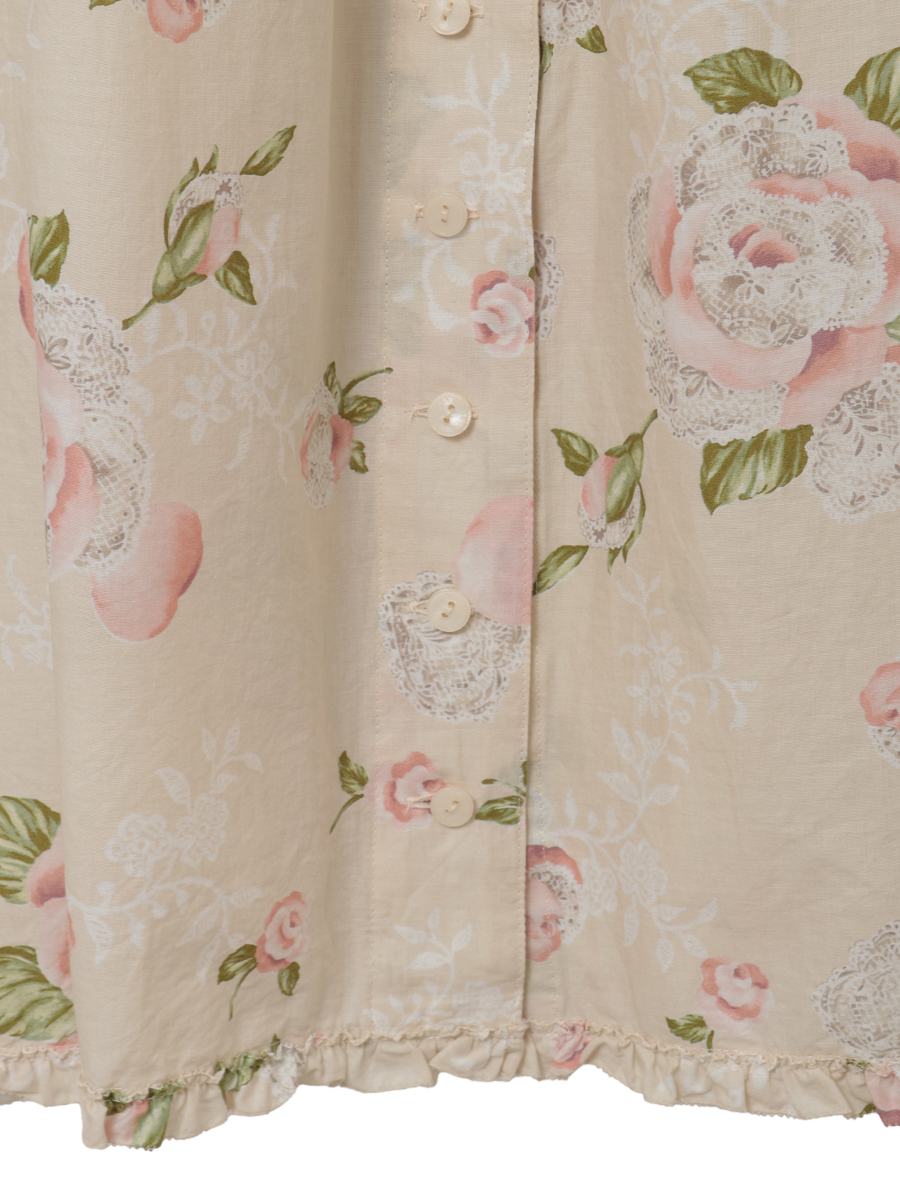 ポワン・ド・ローズプリントミディワンピース 詳細画像 ペールピンク 16