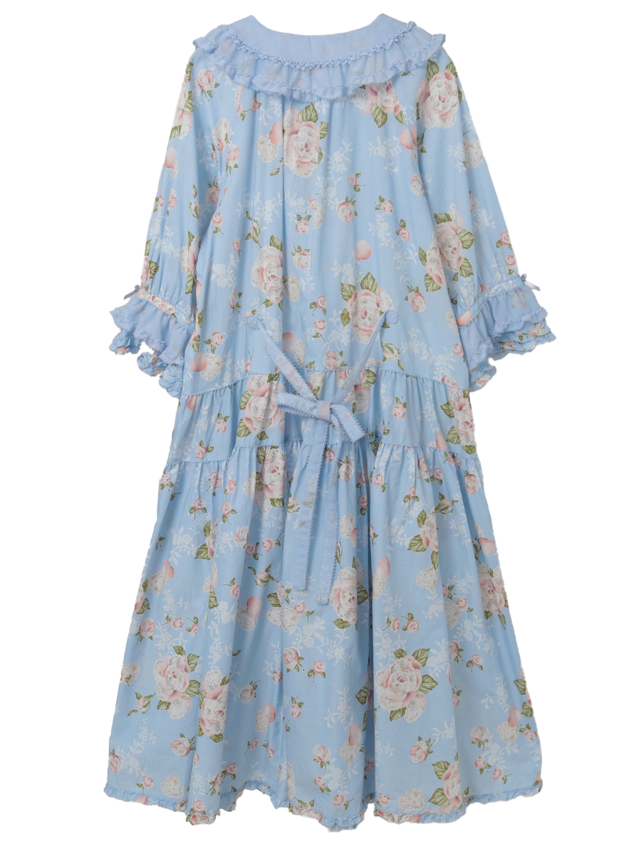 ポワン・ド・ローズプリントミディワンピース 詳細画像 ペールピンク 2