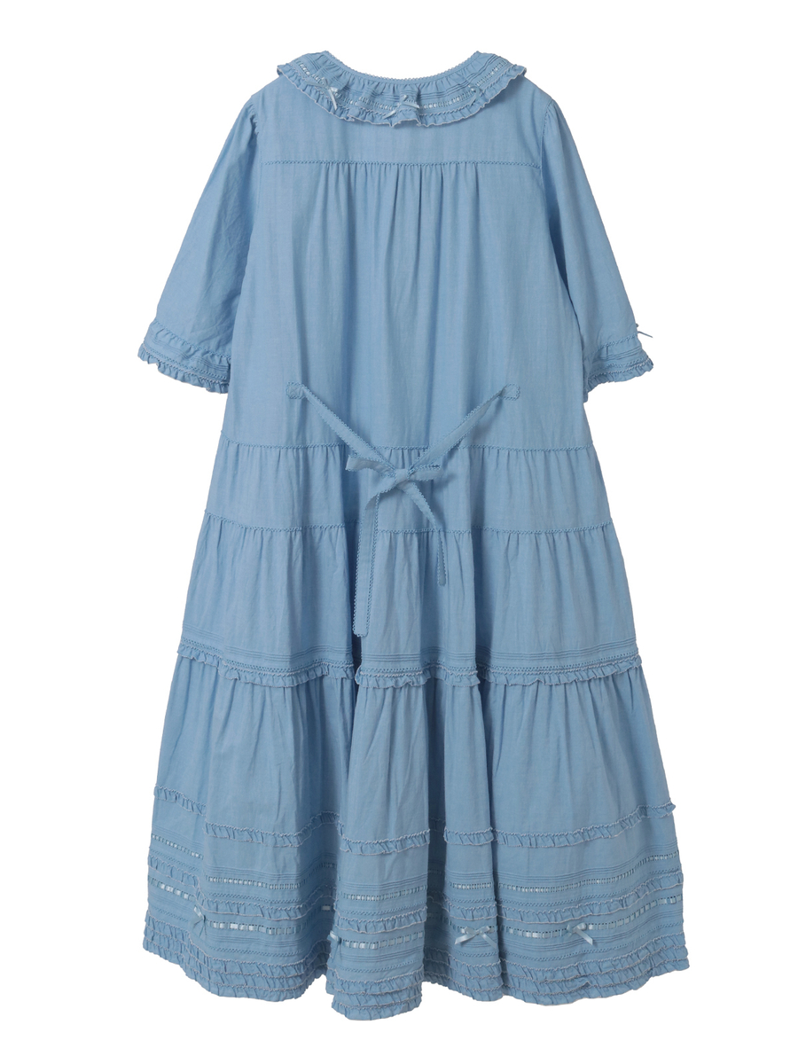 ミニリボンいっぱいティアードワンピース 詳細画像 シロ 2