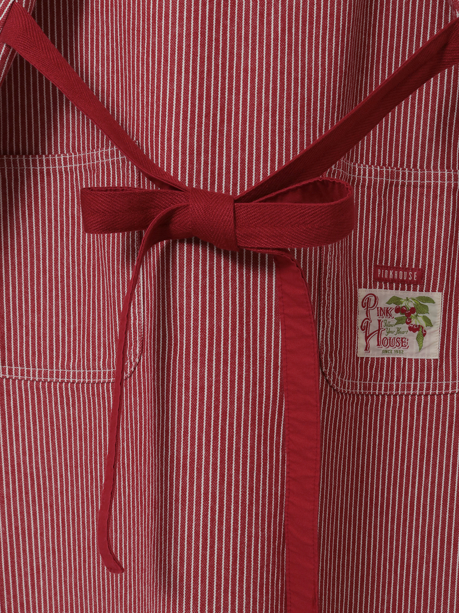 ネームワッペンいっぱいヒッコリージャンパースカート 詳細画像 アカ 7