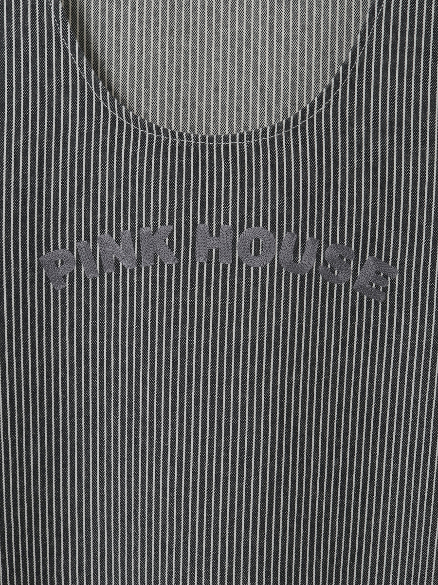 ネームワッペンいっぱいヒッコリージャンパースカート 詳細画像 アカ 9