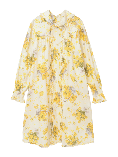 なのはなプリントチュニックブラウス