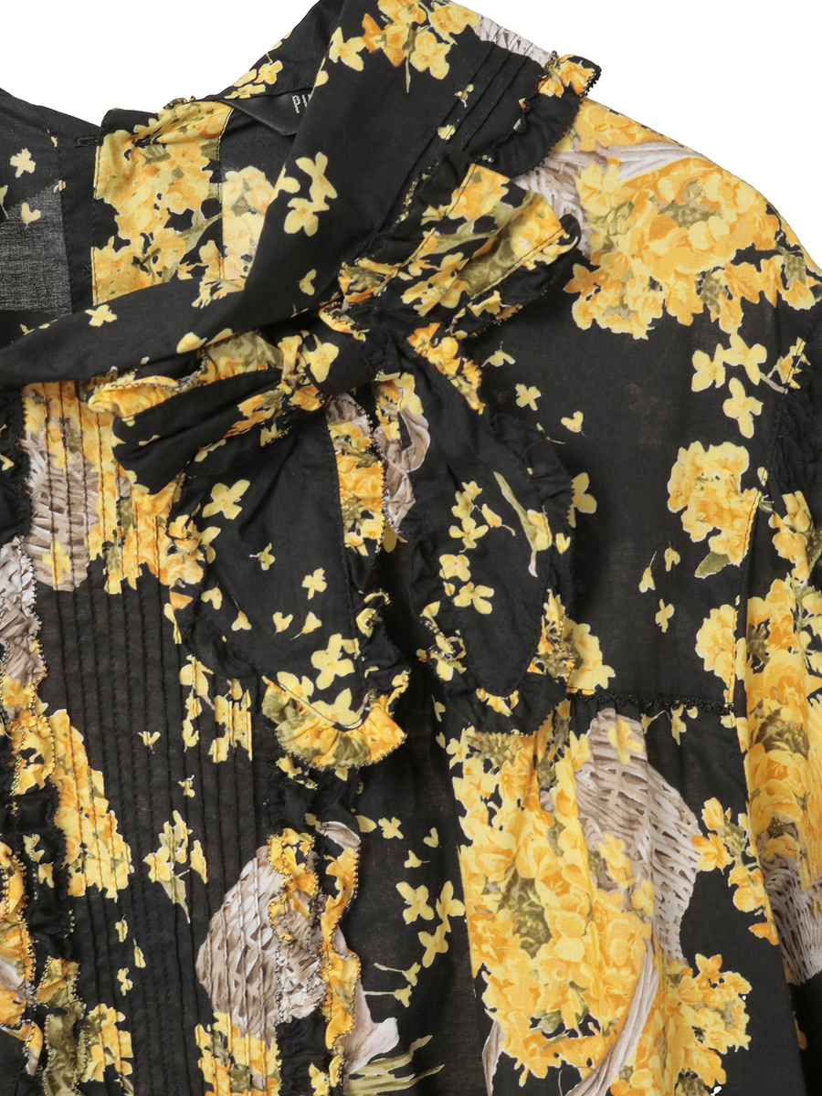 なのはなプリントチュニックブラウス 詳細画像 クリーム 10