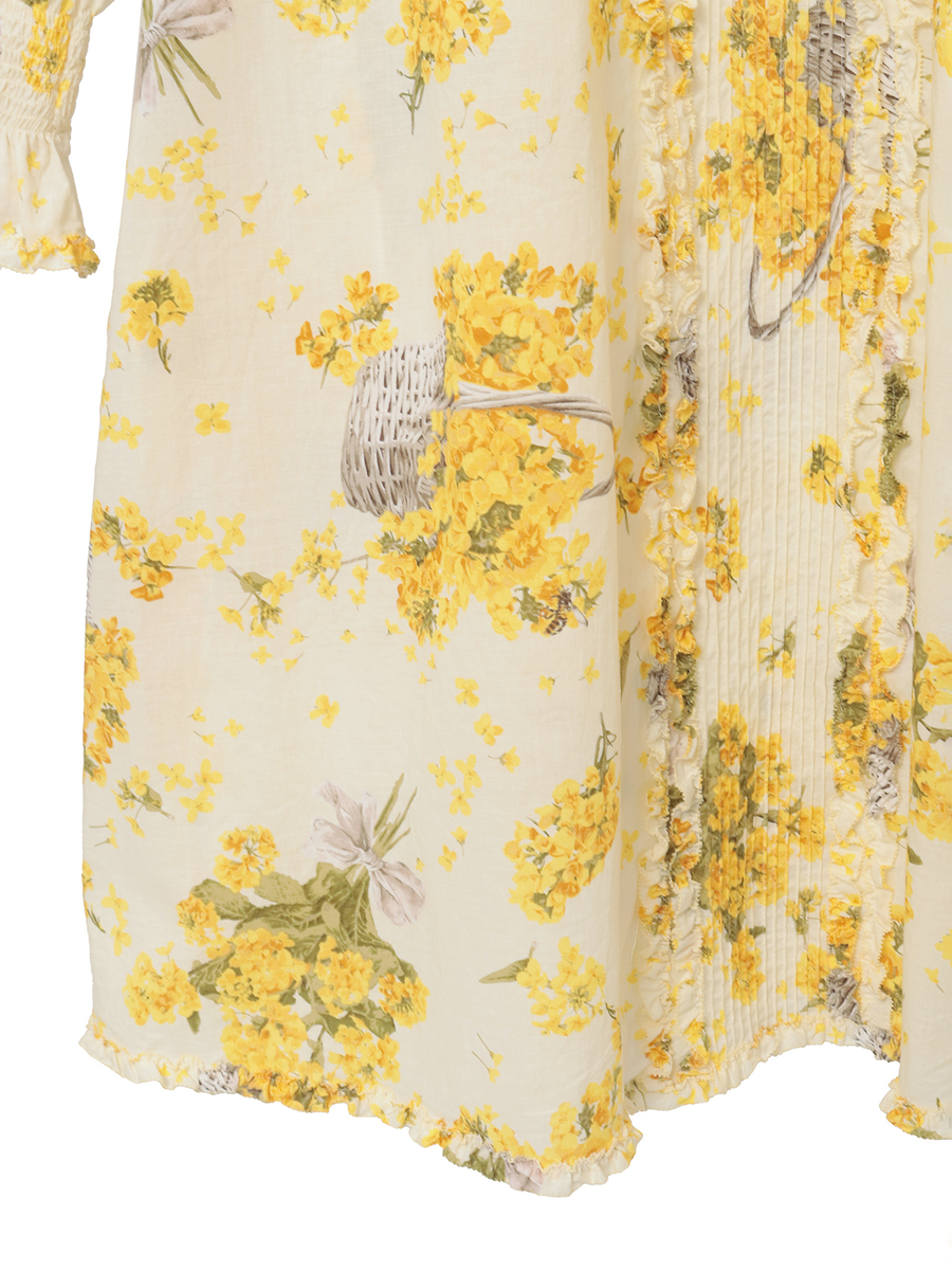 なのはなプリントチュニックブラウス 詳細画像 クリーム 13