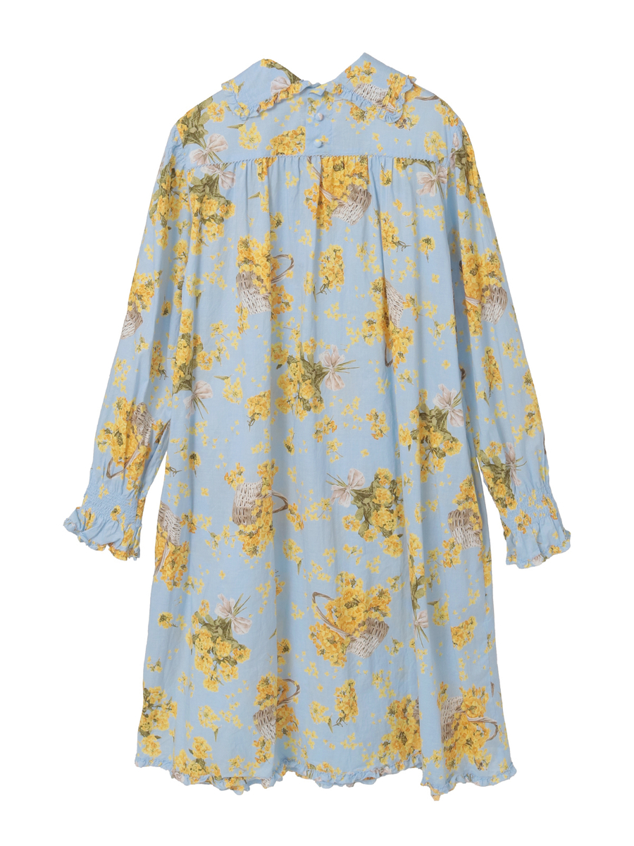 なのはなプリントチュニックブラウス 詳細画像 クリーム 2