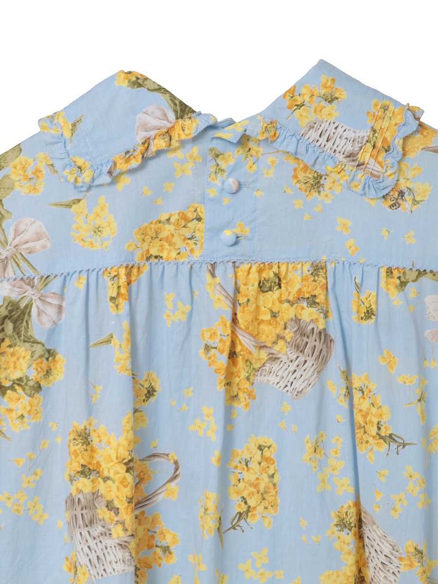 なのはなプリントチュニックブラウス 詳細画像 クリーム 7