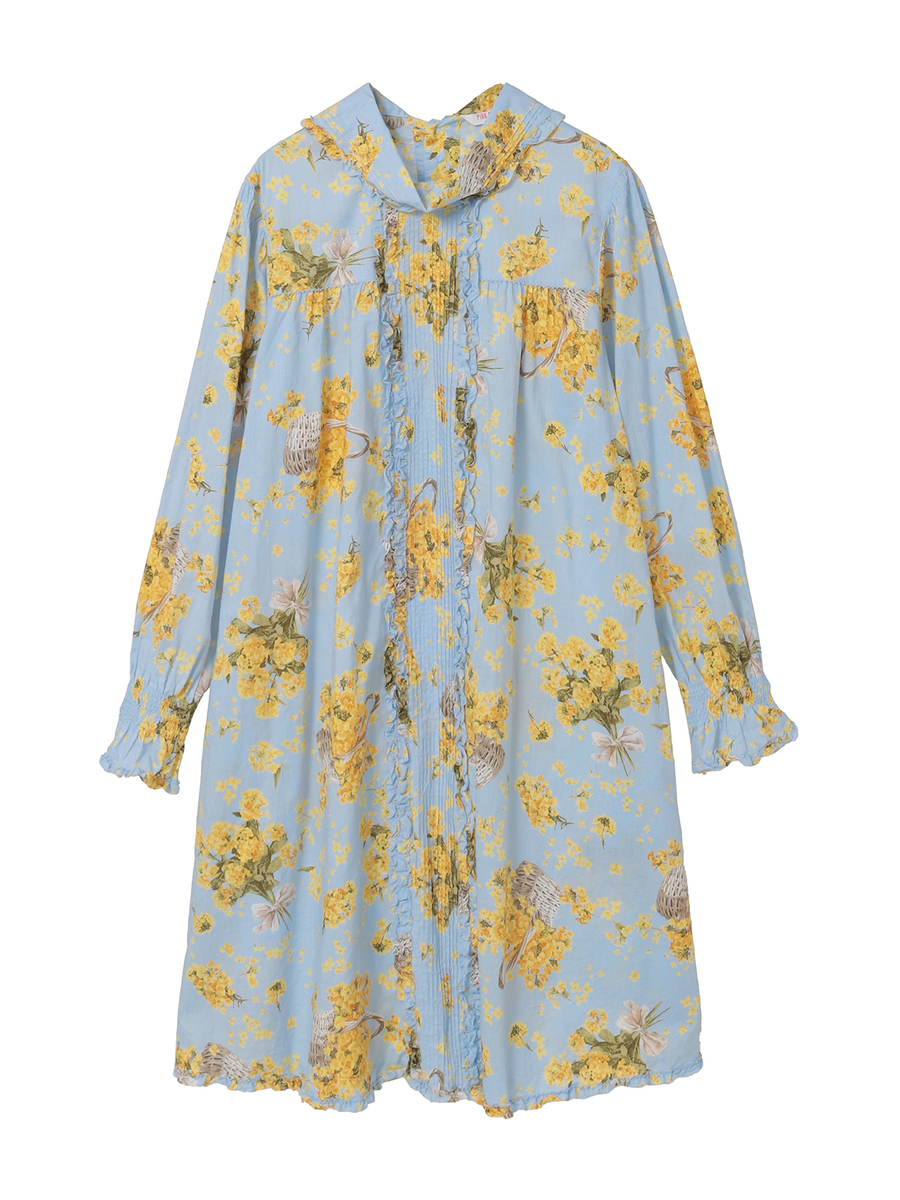 なのはなプリントチュニックブラウス 詳細画像 クリーム 8