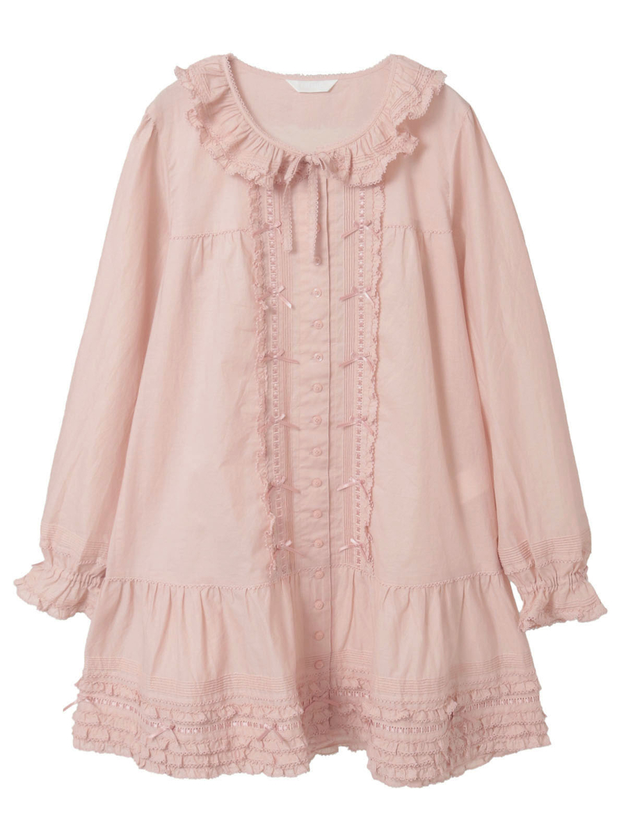 ローンチュニックブラウス 詳細画像 ピンク 1