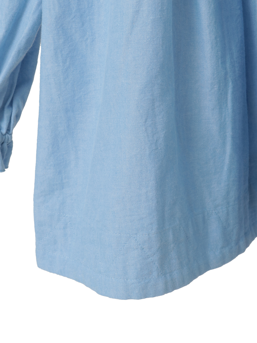 ネームワッペン使いダンガリーチュニックブラウス 詳細画像 アカ 5