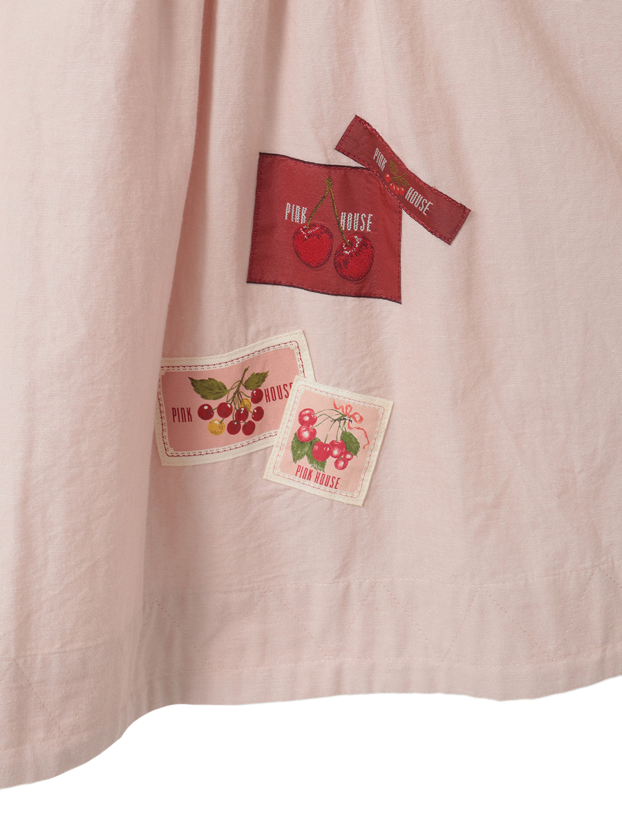 ネームワッペン使いダンガリーチュニックブラウス 詳細画像 アカ 9