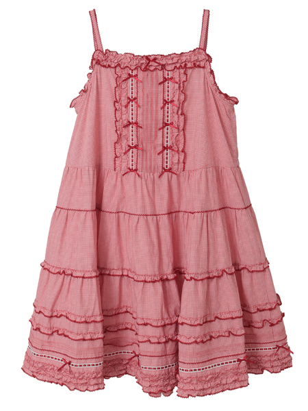 フリル使いキャミソールチュニックブラウス