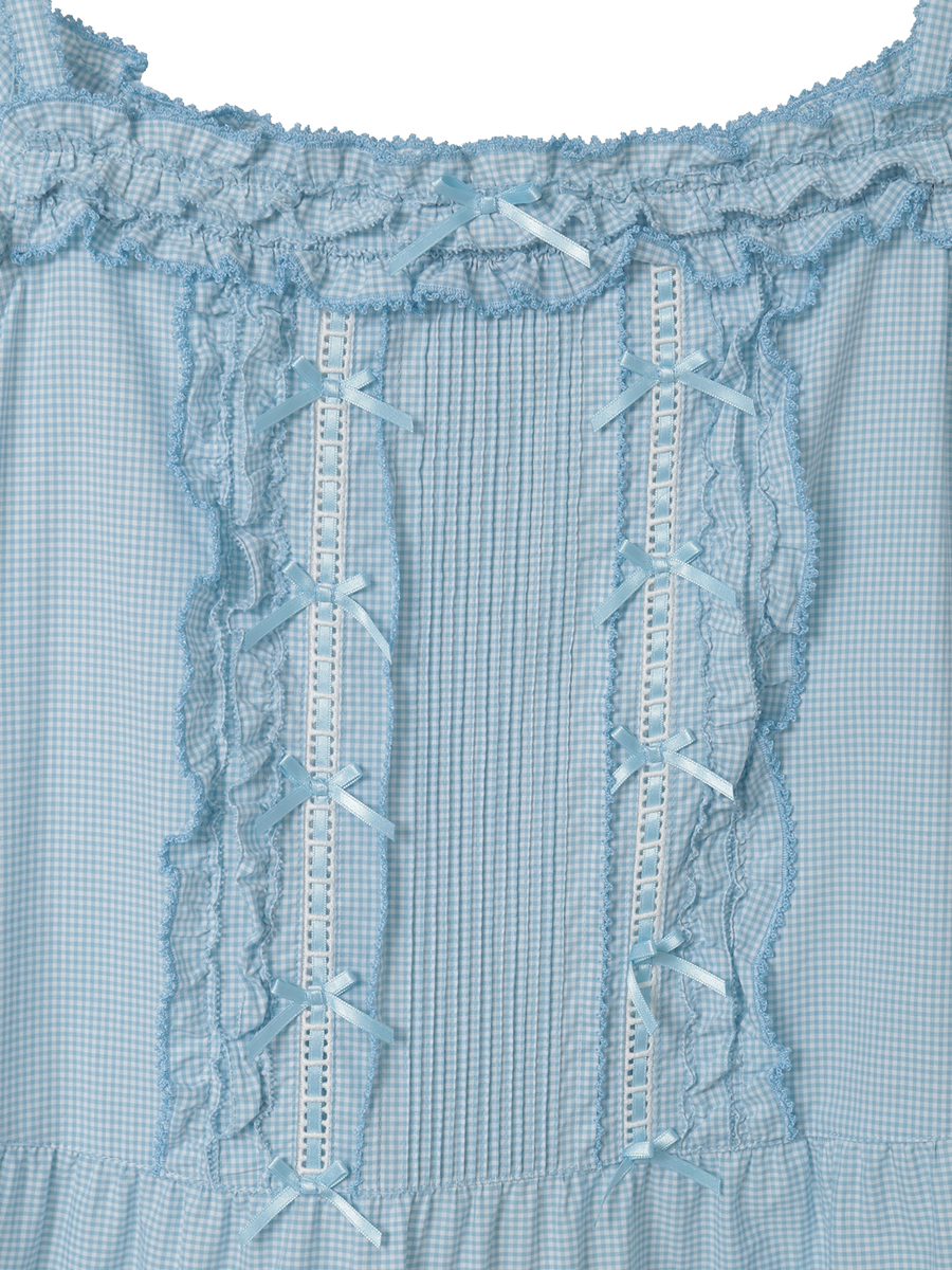 フリル使いキャミソールチュニックブラウス 詳細画像 ラベンダー 10