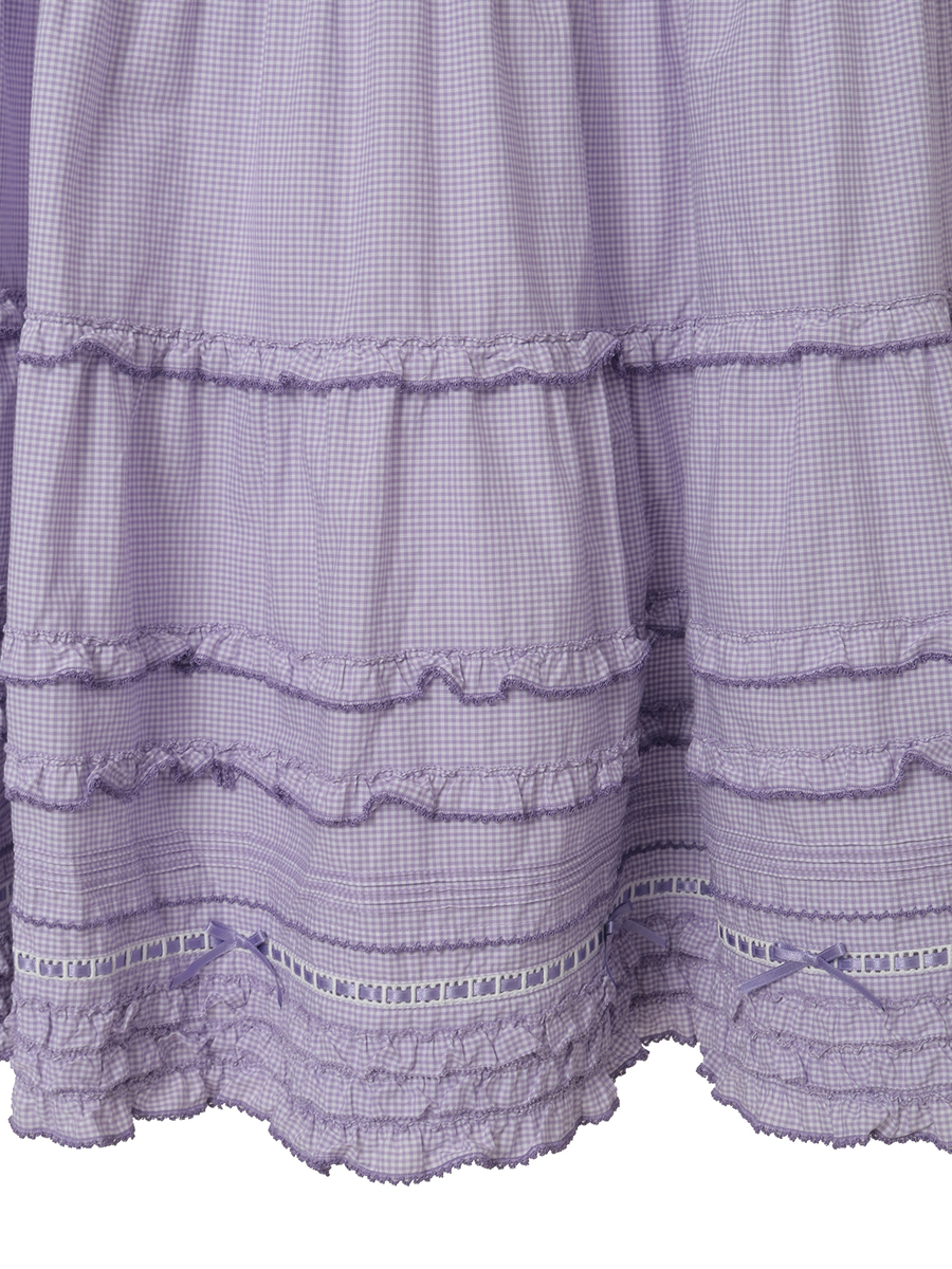 フリル使いキャミソールチュニックブラウス 詳細画像 ラベンダー 13