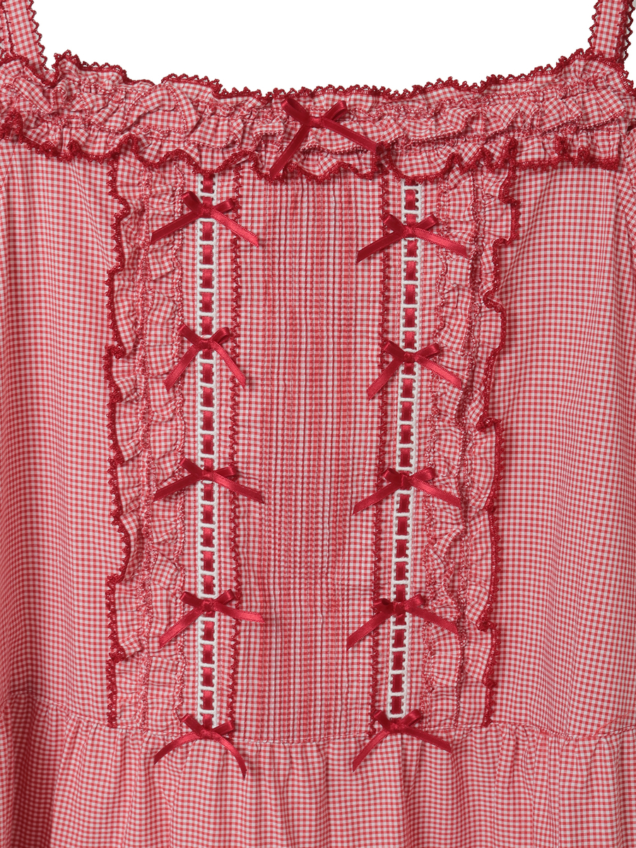 フリル使いキャミソールチュニックブラウス 詳細画像 ラベンダー 14